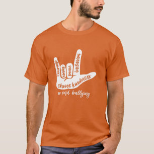 Camiseta Sinal de Amor Anti-Bullying 2022 - Unity Day Orang