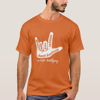 Camiseta Sinal de Amor Anti-Bullying 2022 - Unity Day Orang