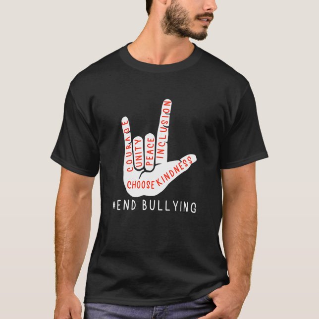 Camiseta Sinal de Amor Anti-Bullying 2022 - Unity Day Orang (Frente)