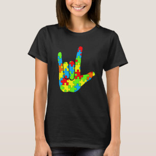 Camiseta Sinal de Amor ASL Anti-bullying Crianças Laranja d
