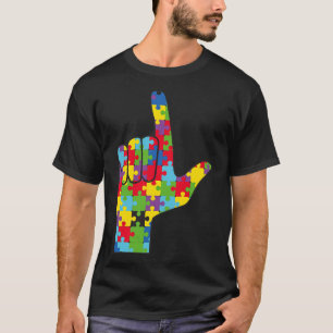 Camiseta Sinal de Amor Conscientização do Autismo Apoio 