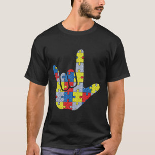 Camiseta Sinal de Amor em Língua de Sinais Conscientização