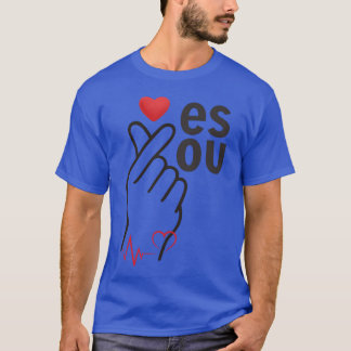 Camiseta Sinal de Amor Mensagens de Amor do Presente do Cor