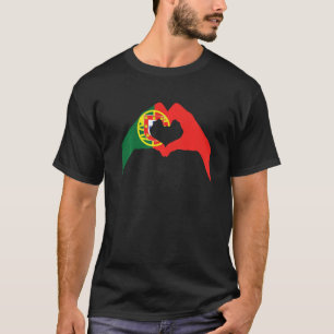 Camiseta Sinal de Amor Português Bandeira