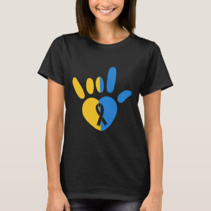 Camiseta Sinal de Amor Síndrome de Abaixo Não-verbal Sensib