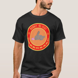 Camiseta Sinal de Astrologia Chinesa no Coelho