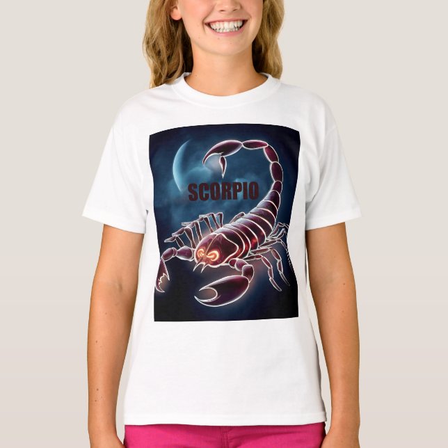Camiseta Sinal de astrologia de Scorpio Zodiak (Frente)
