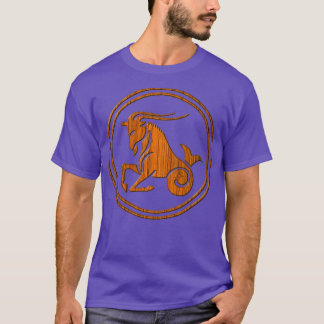 Camiseta Sinal de Astrologia do Capricórnio Zodiac Sea Goat