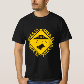 Camiseta Sinal de aviso da área 51