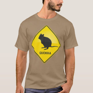 Camiseta Sinal de Aviso da Quokka