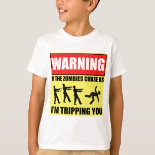 Camiseta Sinal de aviso da viagem do zombi