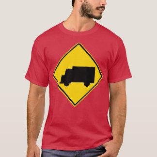 Camiseta Sinal de aviso de caminhão rodoviário