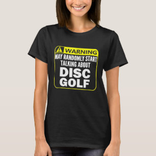 Camiseta Sinal de aviso Disco Golf Shirt Player Gift Engraç