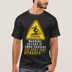 Camiseta Sinal de aviso em caso de Surf de compressão gama