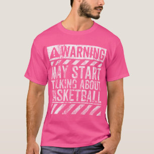 Camiseta Sinal De Aviso Engraçado Pode Começar A Falar Sobr