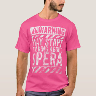Camiseta Sinal De Aviso Engraçado Pode Começar A Falar Sobr