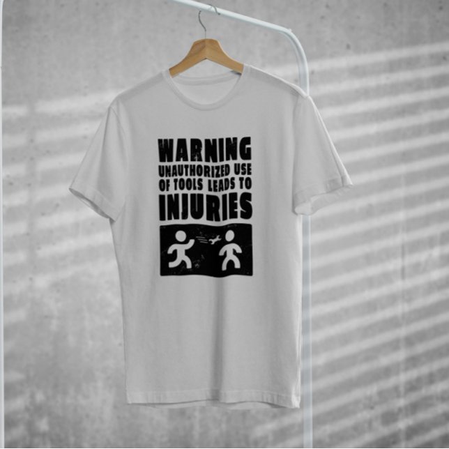 Camiseta Sinal de Aviso Mecânico (Criador carregado)