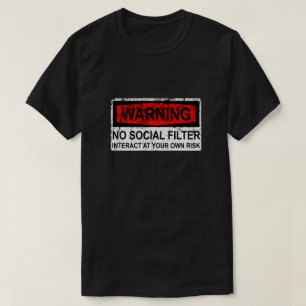 Camiseta Sinal de Aviso - Sem Filtro Social