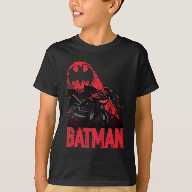 Camiseta Sinal de Bat Batman Crimson (Frente)