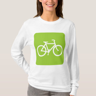 Camiseta Sinal de Bicicleta - Verde Marciano