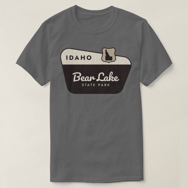 Camiseta Sinal de Boar Lake State Park Idaho (Frente do Design)