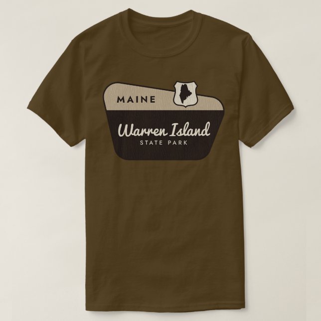Camiseta Sinal de Boas-vindas ao Parque Estadual da Ilha Wa (Frente do Design)