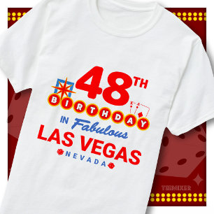 Camiseta Sinal de Boas-Vindas de Aniversário de 48 anos em 