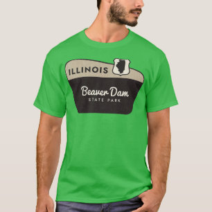 Camiseta Sinal de boas-vindas do Beaver Dam State Park Illi