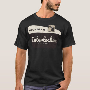 Camiseta Sinal de boas-vindas do Interlochen State Park Mic