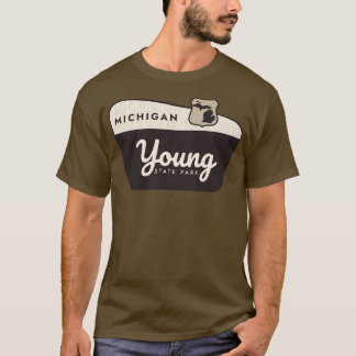 Camiseta Sinal de boas-vindas do Young State Park Michigan