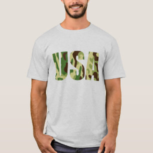 Camiseta Sinal de camuflagem khaki nos EUA
