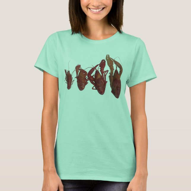 Camiseta sinal de celular de lagosta (Frente)