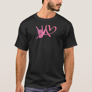 Camiseta Sinal de Consciência Deficientes Auditivos Adoram