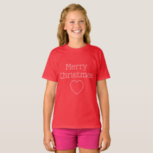 Camiseta Sinal de cruz de Natal feliz