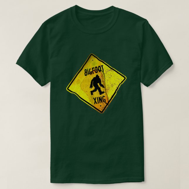 Camiseta Sinal de Cruzamento Bigfoot T-Shirt (Frente do Design)