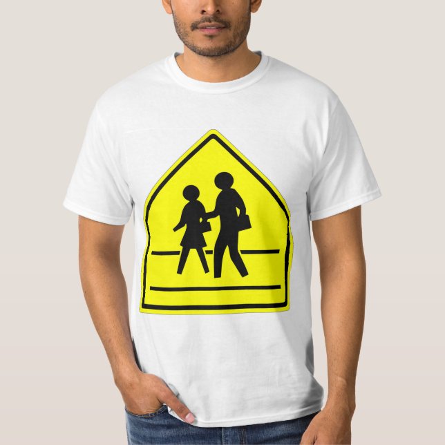 Camiseta Sinal de Cruzamento da Escola Muito Divertido (Frente)