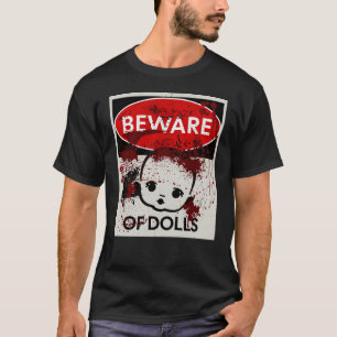 Camiseta Sinal de cuidado com bonecas