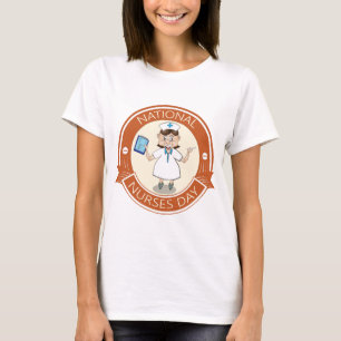Camiseta Sinal de Dia Nacional das Enfermeiras