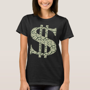 Camiseta Sinal de Dólar Gangsta Legal Hip hop Rap   Dinheir