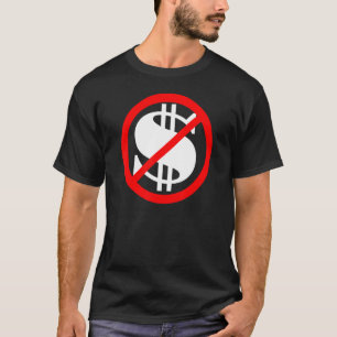 Camiseta Sinal de Dólar sem Dinheiro