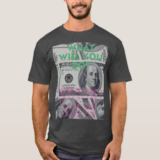 Camiseta Sinal de Dólar T-Shirt com Frase Provocadora de Pe