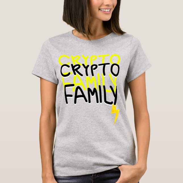 Camiseta Sinal de Energia da Família Cripto Funky (Frente)