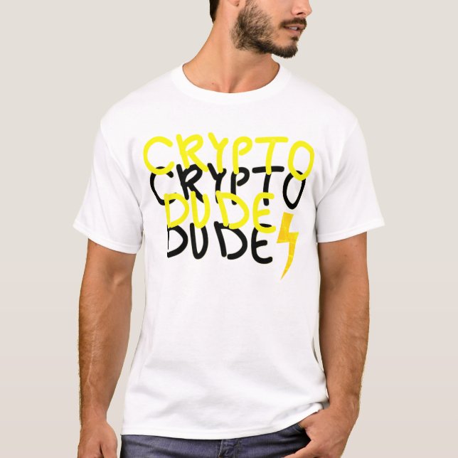 Camiseta Sinal de Energia do Cara Crypto Funky (Frente)