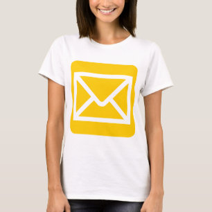 Camiseta Sinal de Envelope - âmbar