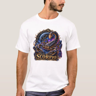 Camiseta Sinal de Escorpião Zodiac Escorpião Celestial Astr