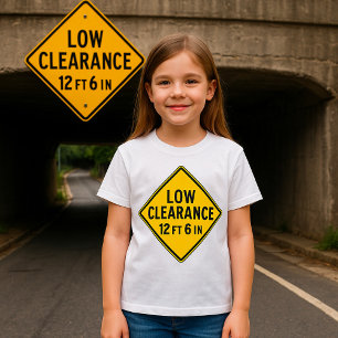 Camiseta Sinal de Estrada de Baixa Altura
