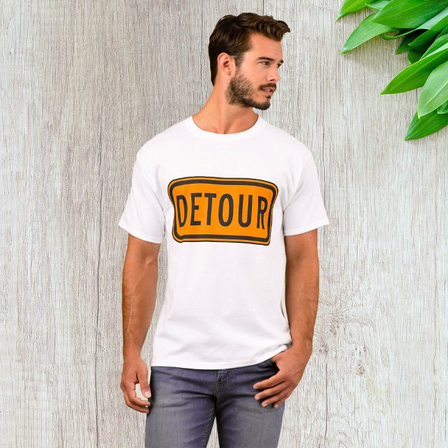 Camiseta Sinal de estrada de Detour (Criador carregado)