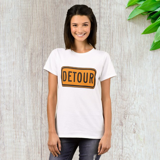 Camiseta Sinal de estrada de Detour (Criador carregado)