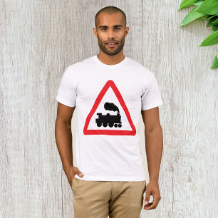 Camiseta Sinal de Estrada do Comboio Mens T-Shirt