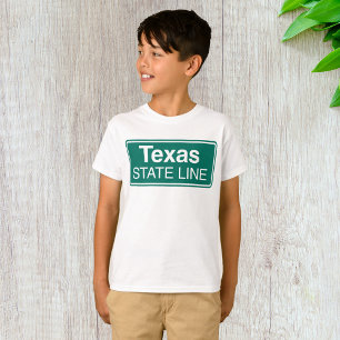 Camiseta Sinal de Estrada do Texas State Line